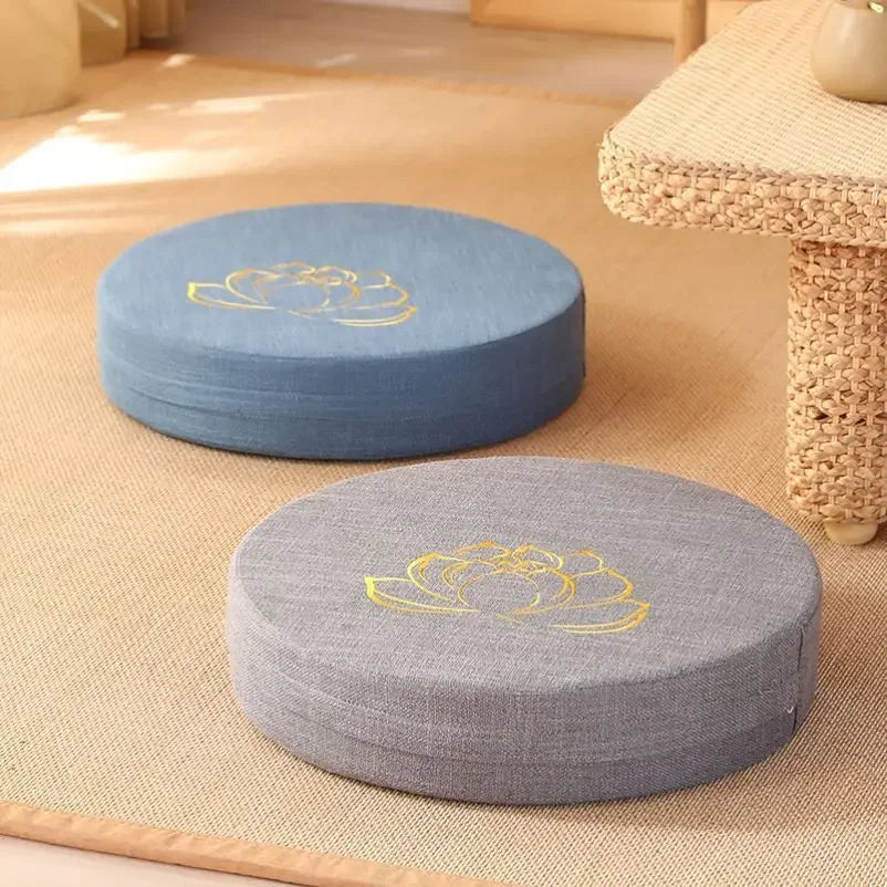 Hard Texture Meditation Cushion – Removable & Washable Tatami Pillow