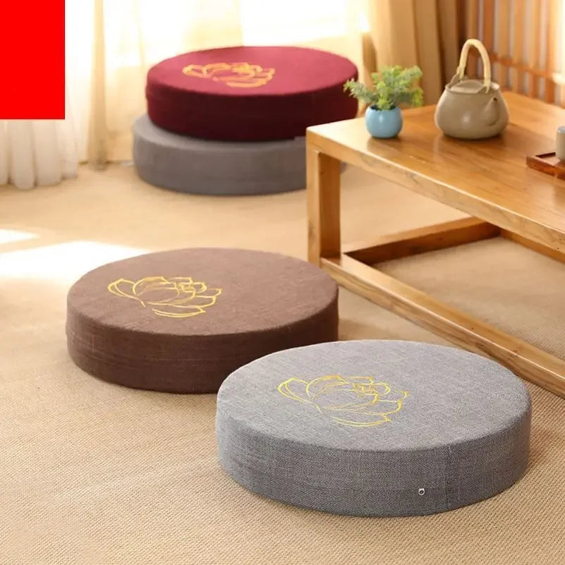 Hard Texture Meditation Cushion – Removable & Washable Tatami Pillow