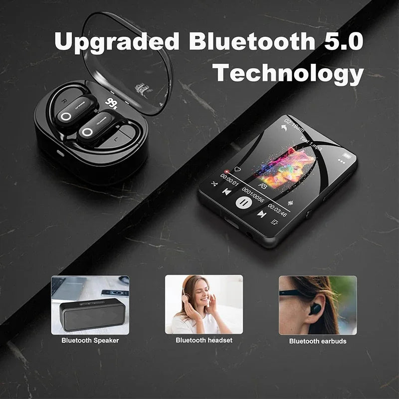 32GB Touchscreen MP3 Player with Bluetooth and FM Radio