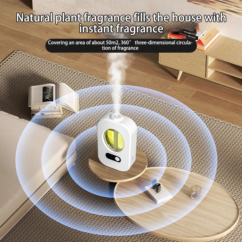 Automatic Aromatherapy Diffuser – USB Rechargeable Essential Oil Dispenser