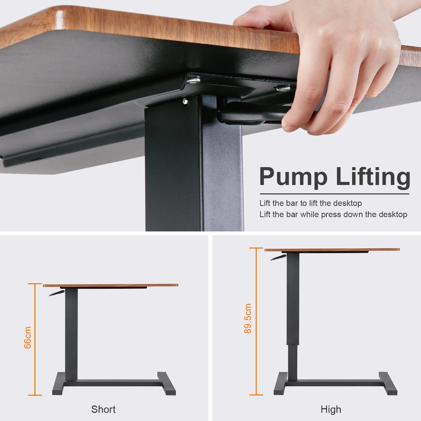 Adjustable Rolling Overbed Table – Bedside Laptop Desk & Food Tray