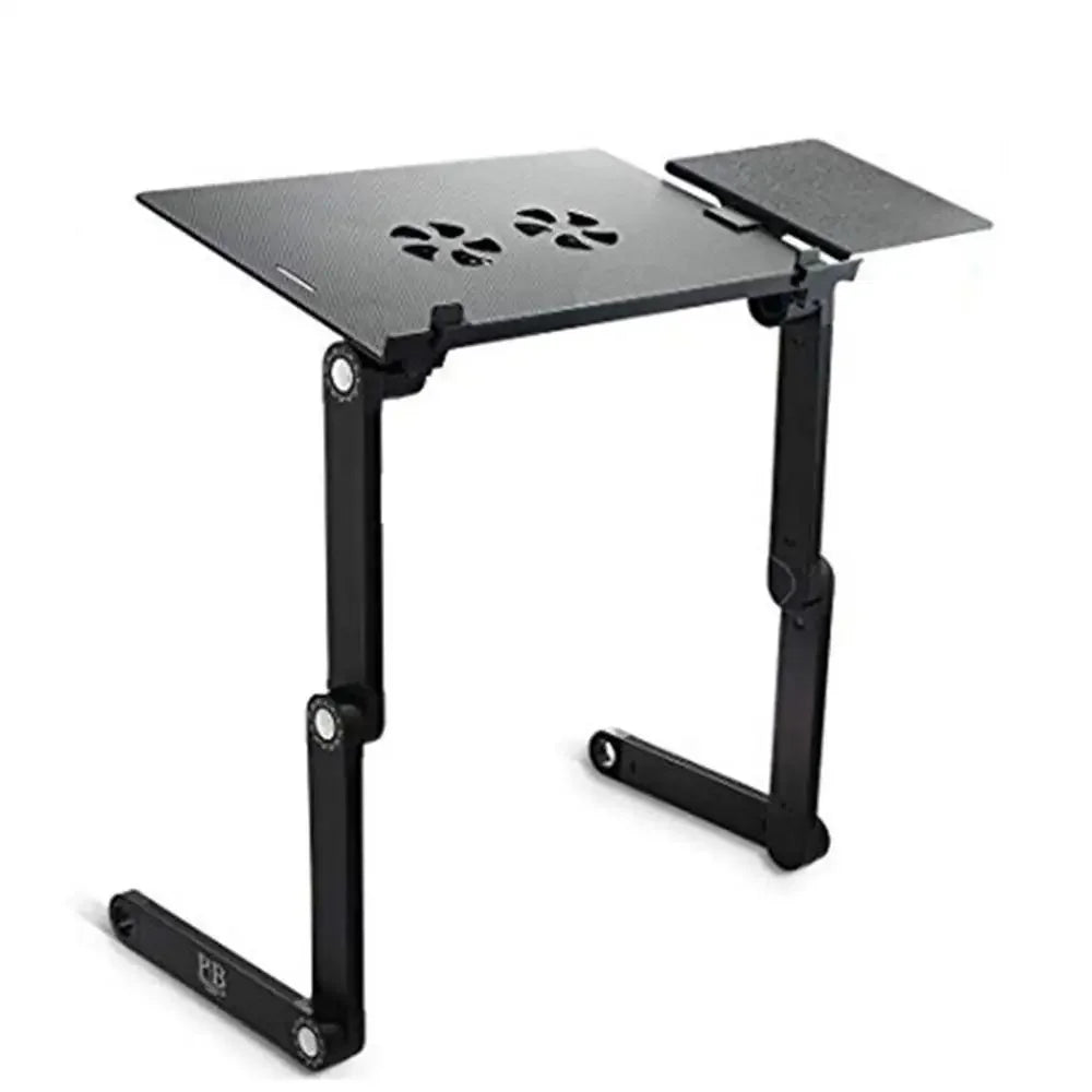 Adjustable Aluminum Laptop Table with Cooling Fan - HeabitLife