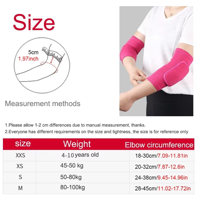 Elastic Elbow Pads – Thickened Sponge Protection for Basketball, Volleyball, Cycling & Fitness