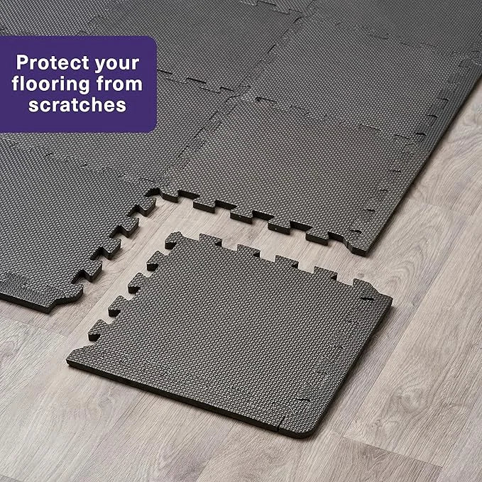 8/12/20pcs Non-Slip EVA Interlocking Foam Floor Mats – Gym & Play Protection