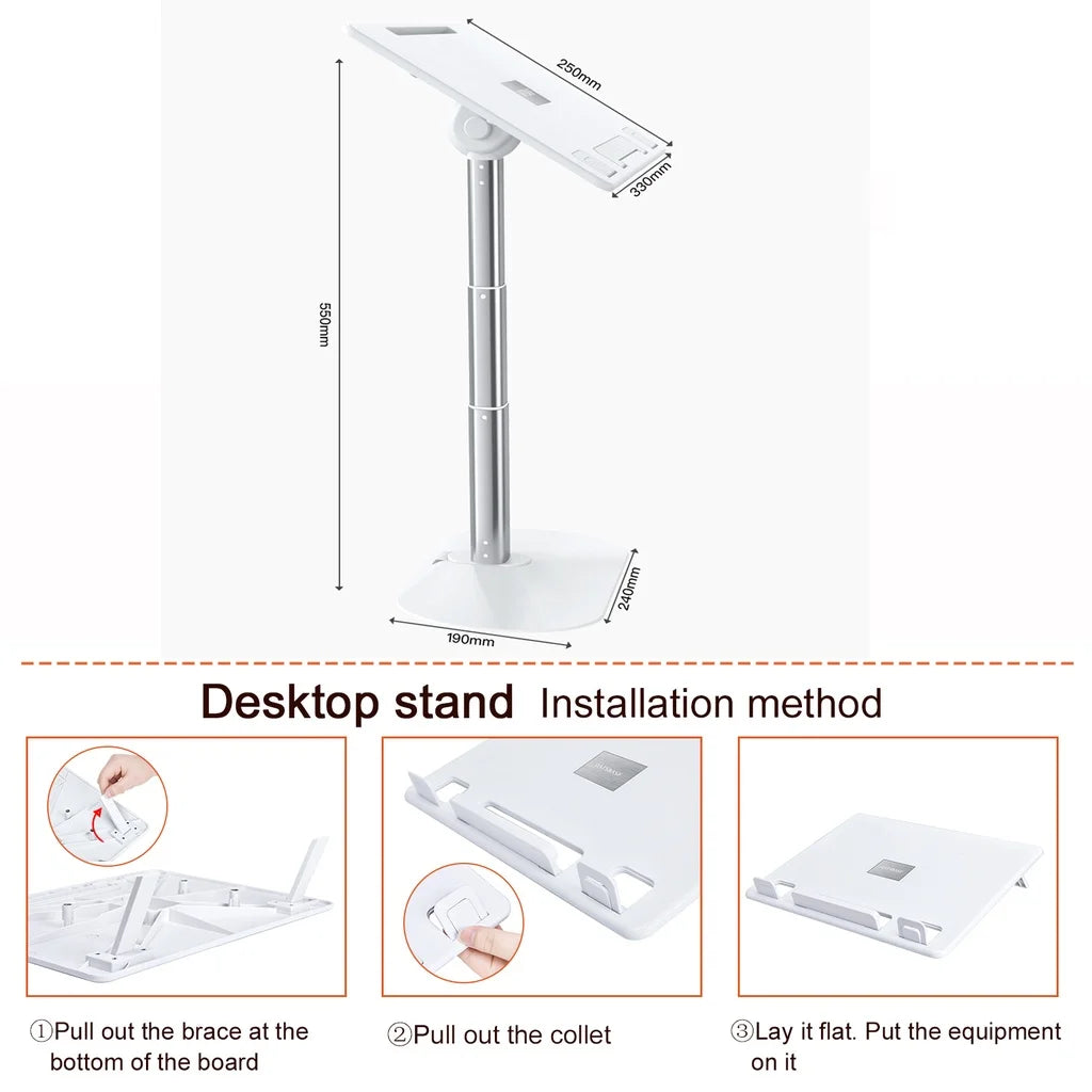 Adjustable Laptop Stand with Portable Cooling for MacBook Tablets - HeabitLife