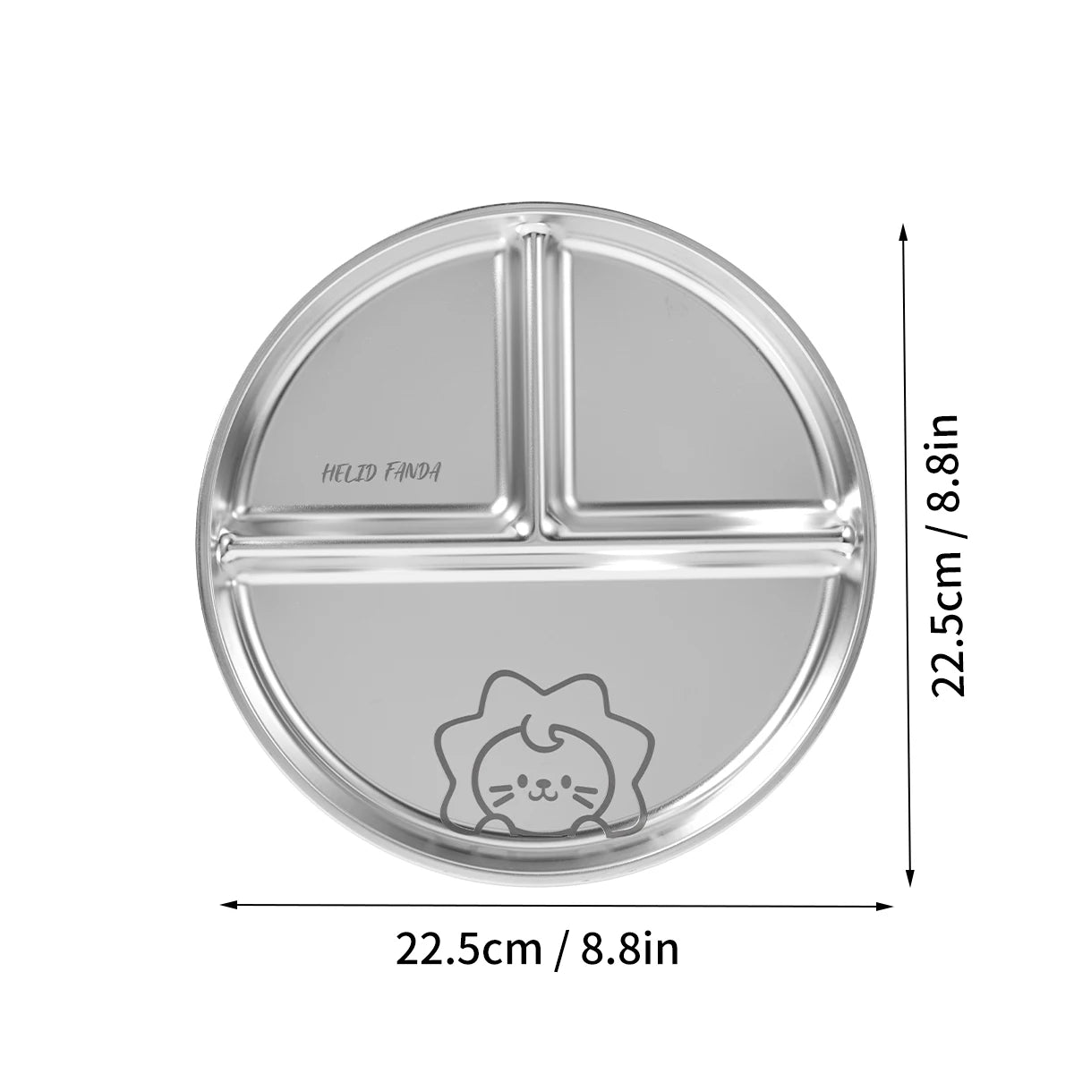 Stainless Steel Divided Food Plate - HeabitLife