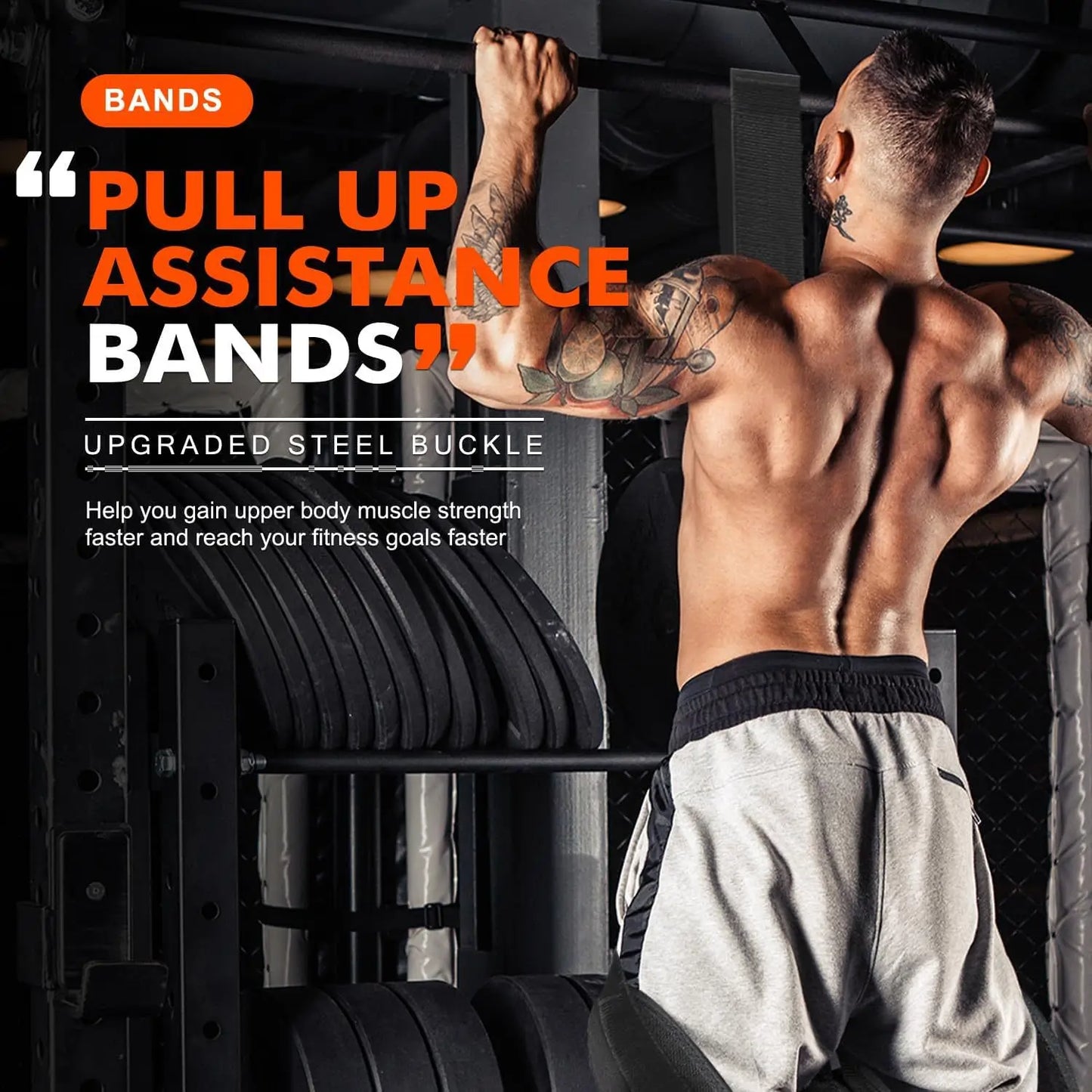 Pull-Up Auxiliary Trainer – Elastic Resistance Band for Strength Training