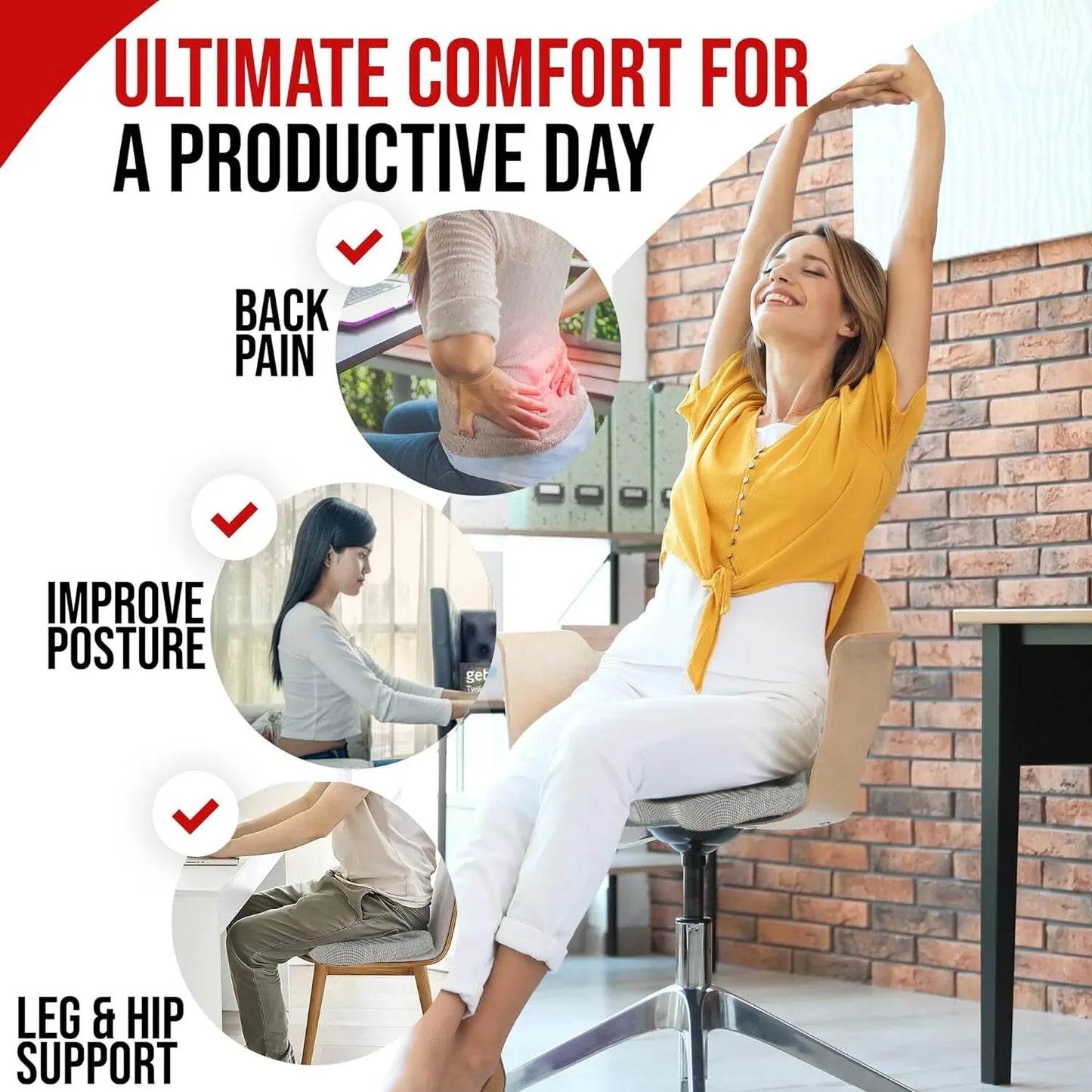 Memory Foam Seat Cushion - HeabitLife