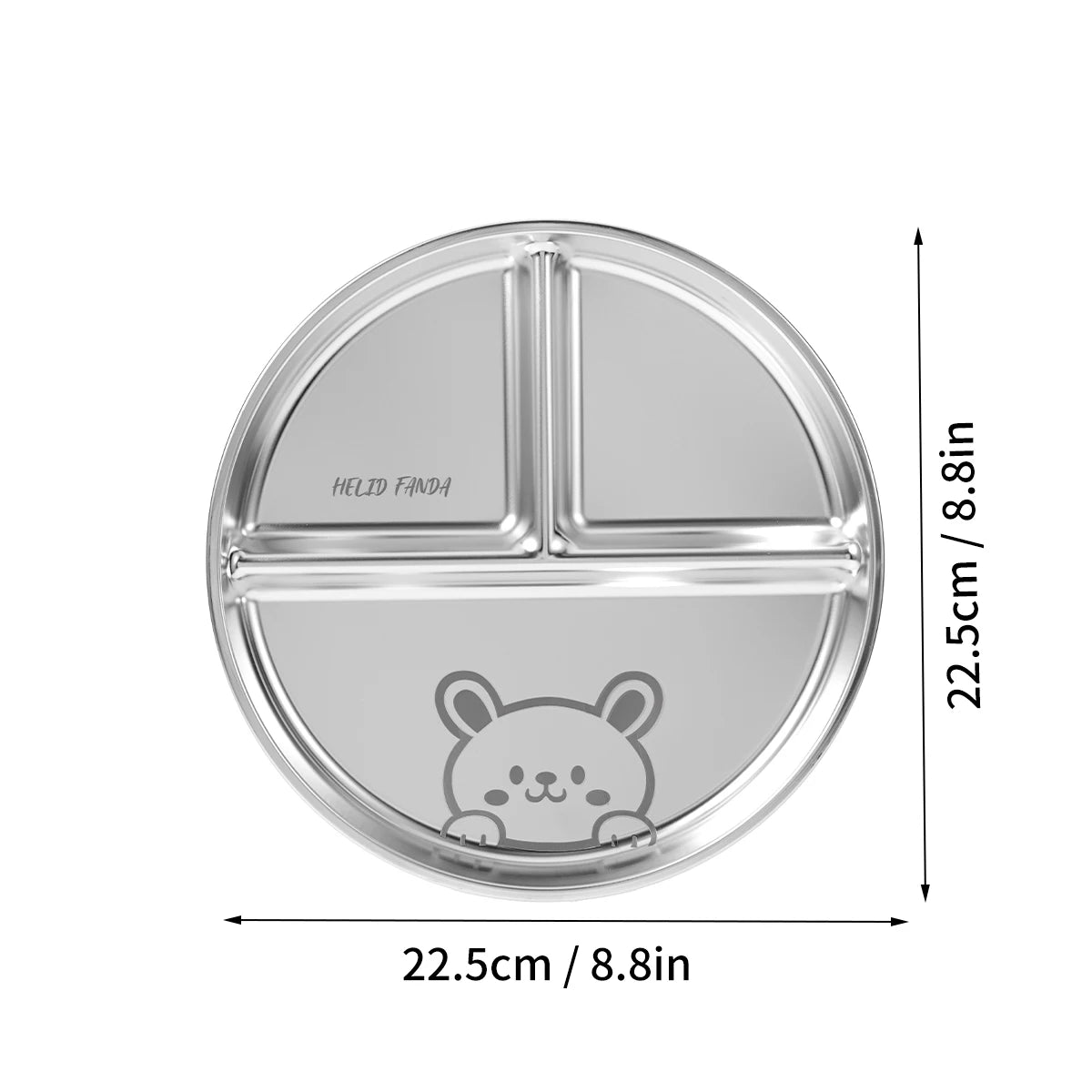 Stainless Steel Divided Food Plate - HeabitLife