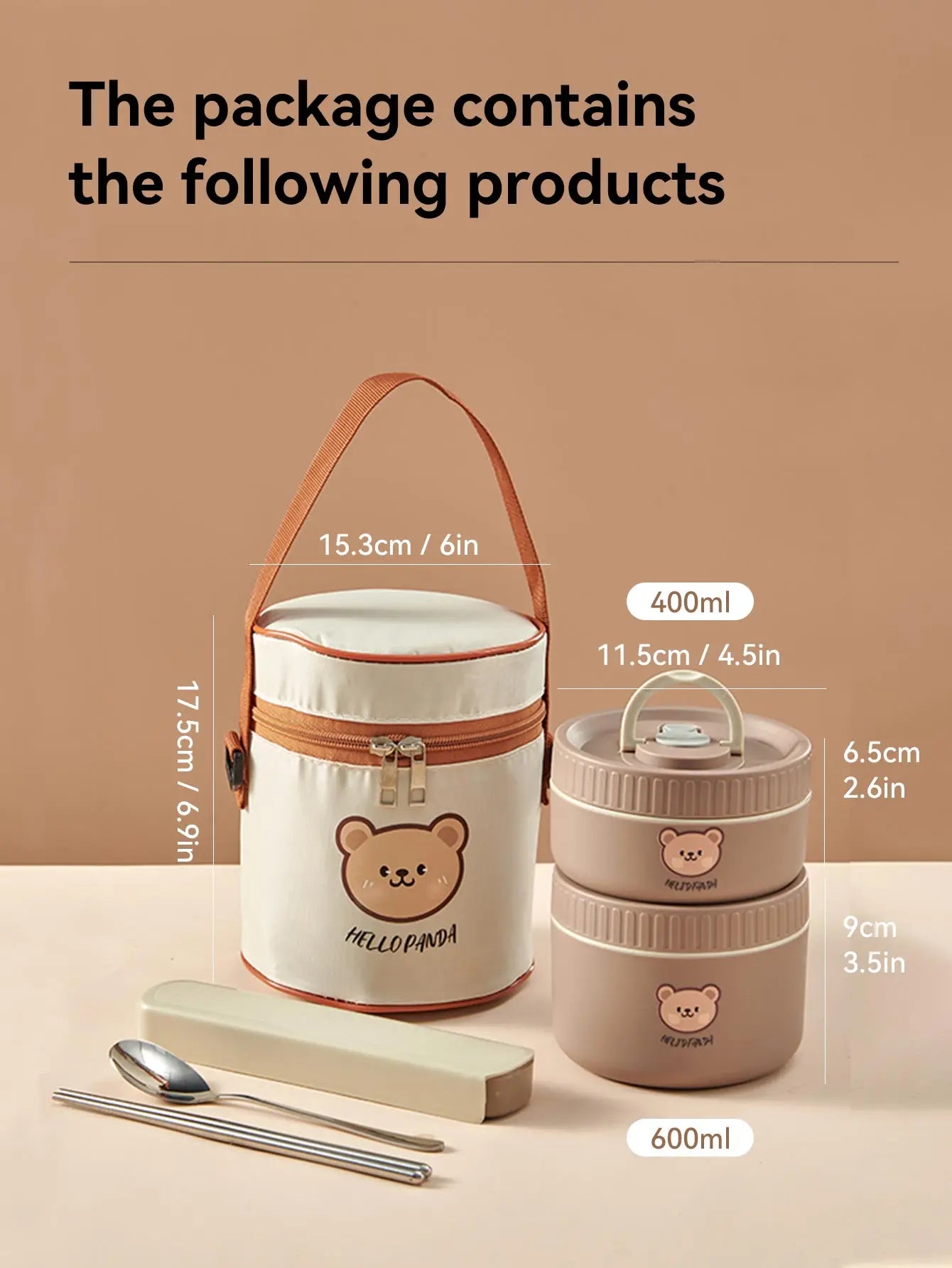 Stainless Steel Thermal Bento Lunch Box – Cute Insulated Food Container