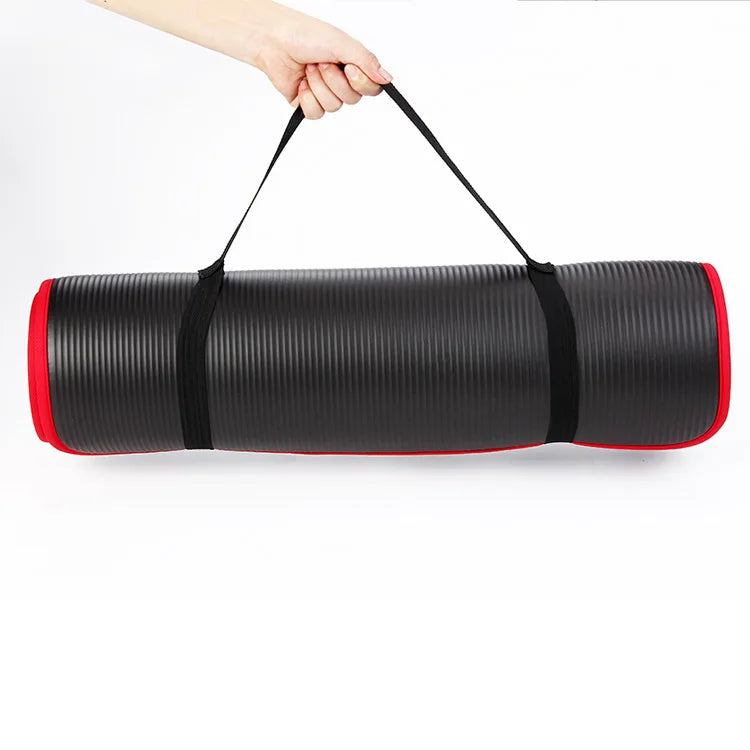 Extra Thick Non-Slip Yoga Mat with Bandage - 10MM