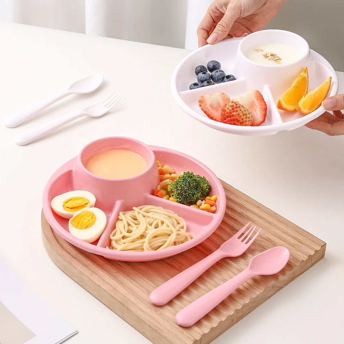 Microwave-Safe Reusable Divided Dinner Plate - HeabitLife