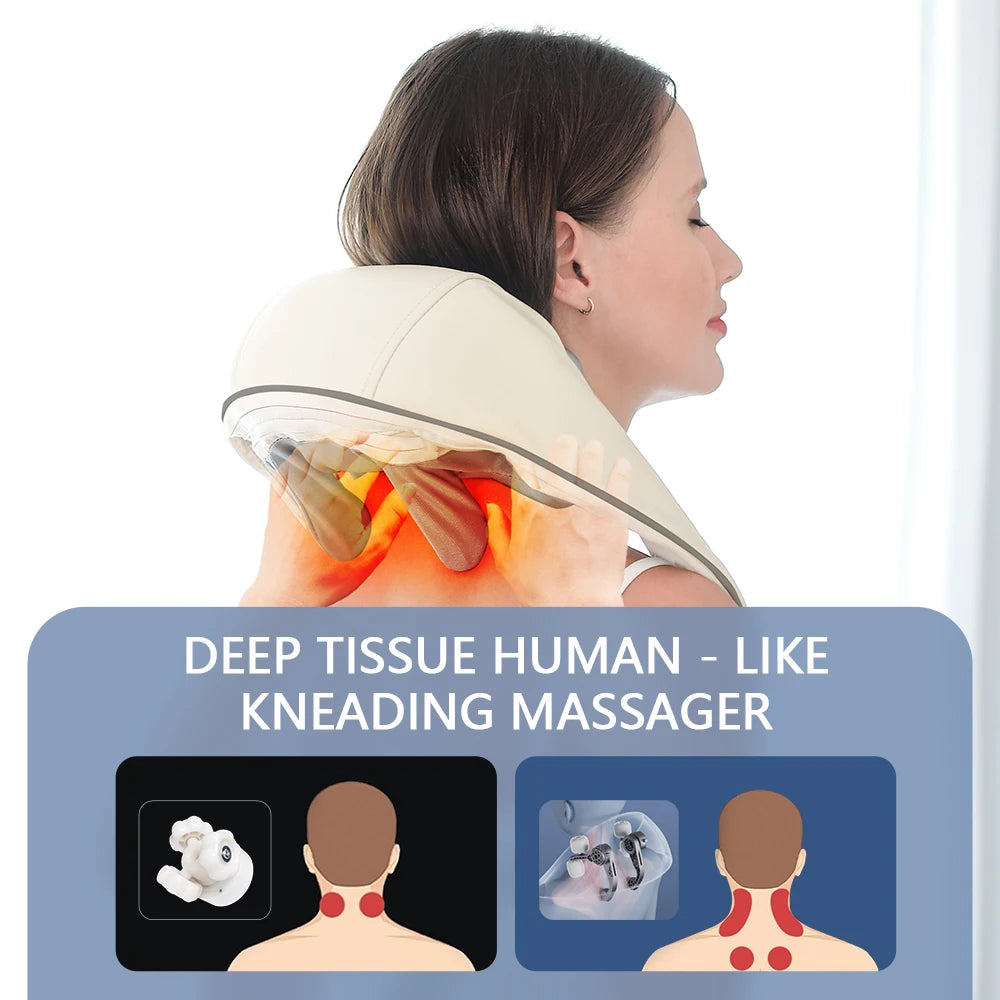 Wireless Neck Back Shoulder Massager - HeabitLife