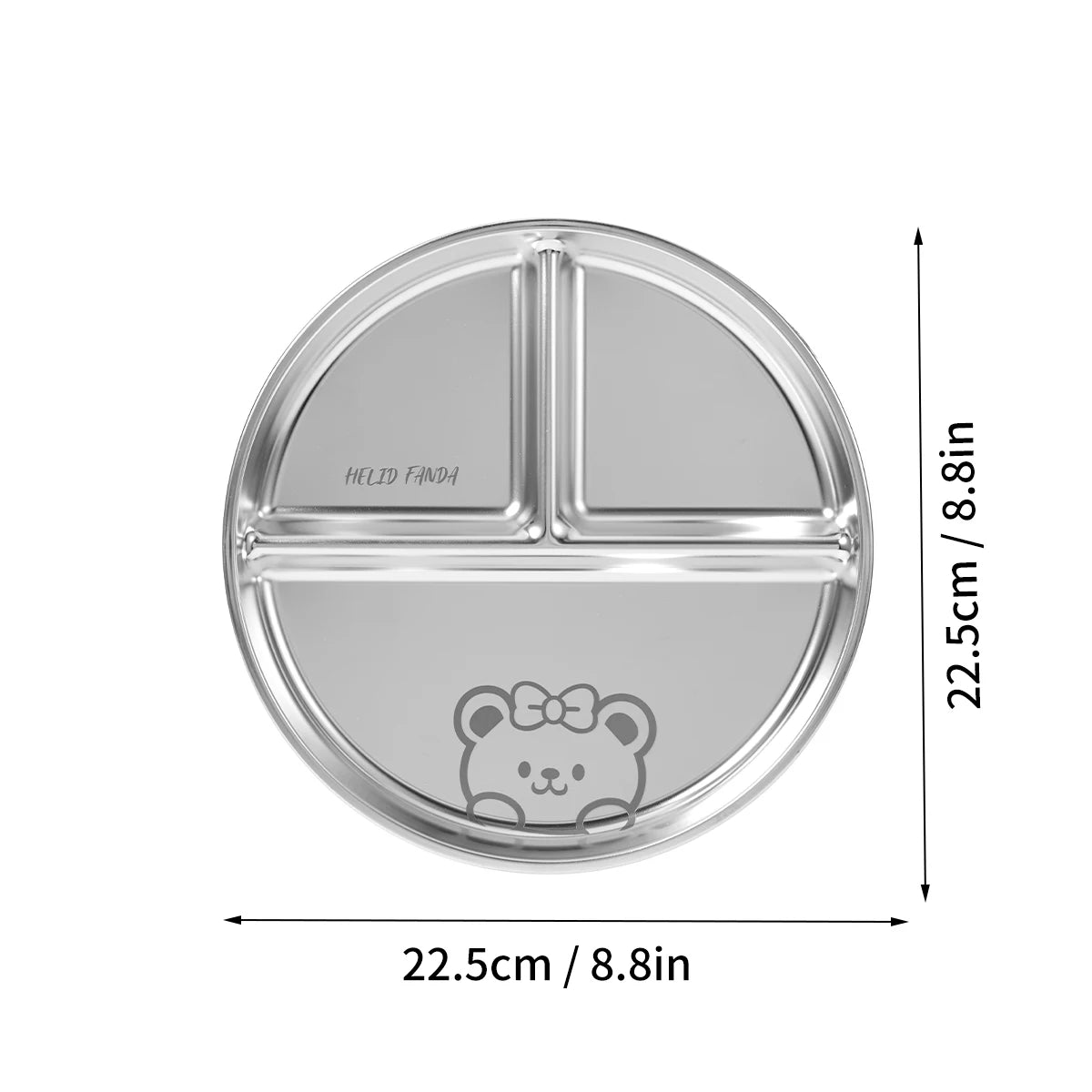 Stainless Steel Divided Food Plate - HeabitLife