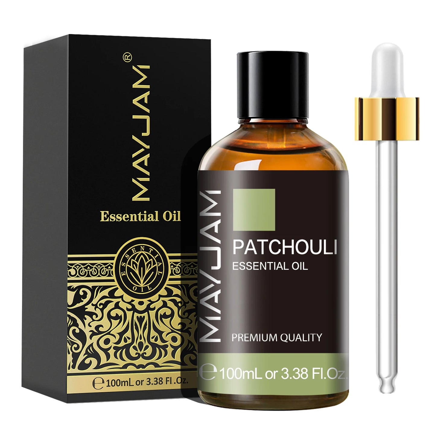 100ml Essential Oil with Dropper – Sandalwood, Lavender, Eucalyptus, Vanilla