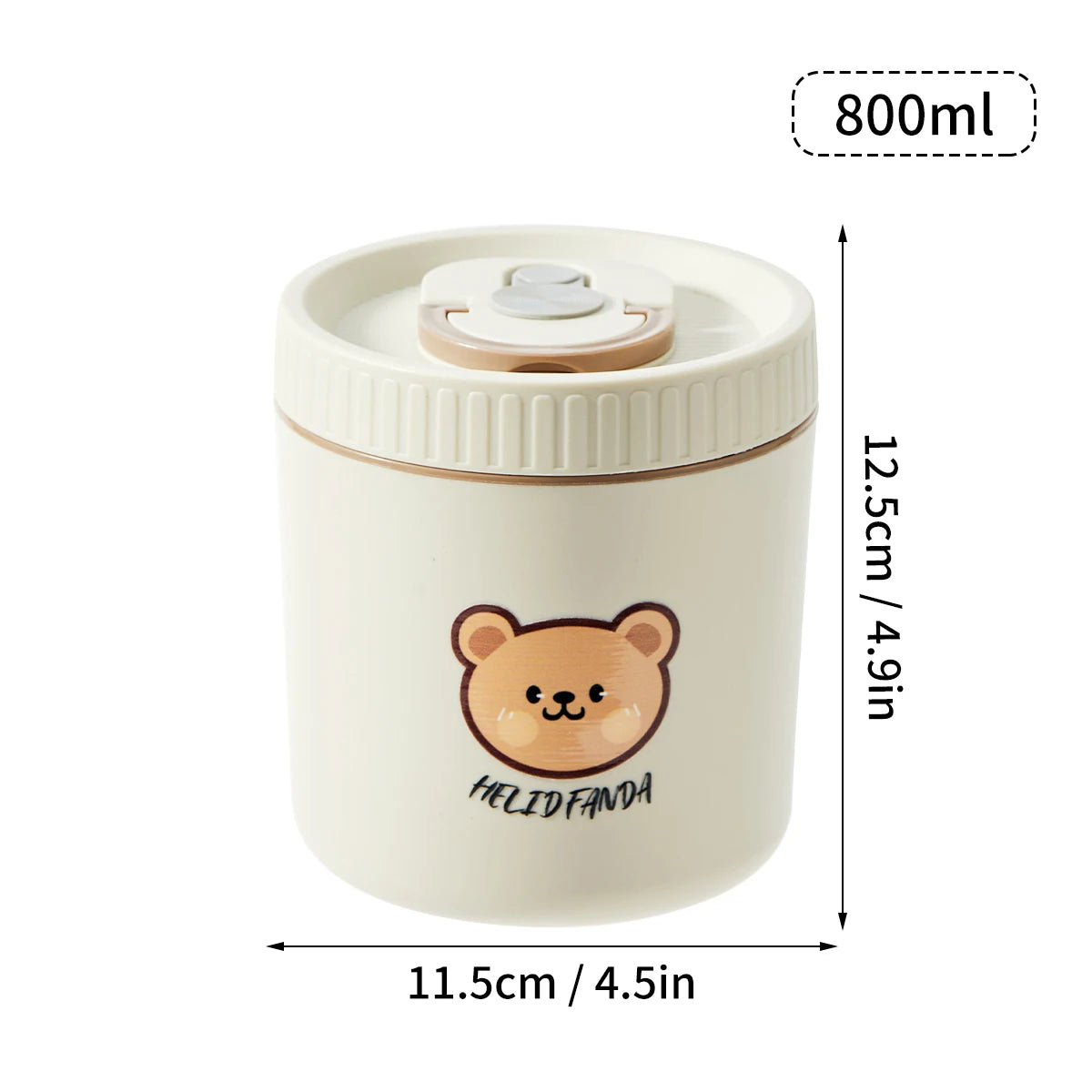 Stainless Steel Thermal Bento Lunch Box – Cute Insulated Food Container