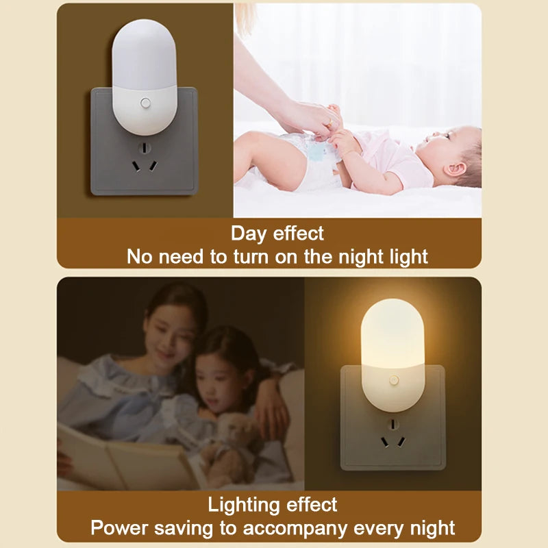 LED Mini Night Light with EU/US Plug - HeabitLife