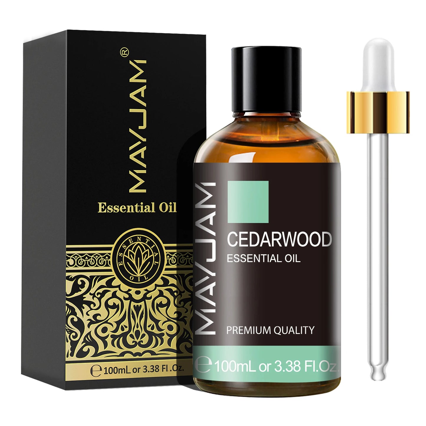 100ml Essential Oil with Dropper – Sandalwood, Lavender, Eucalyptus, Vanilla