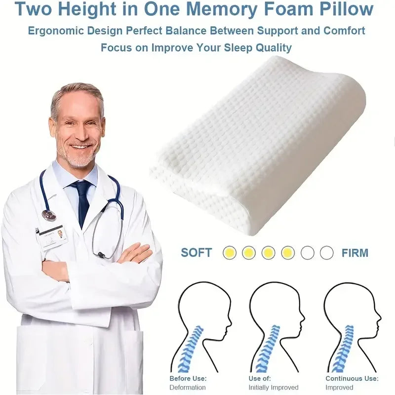 Memory Foam Neck Pillow - HeabitLife