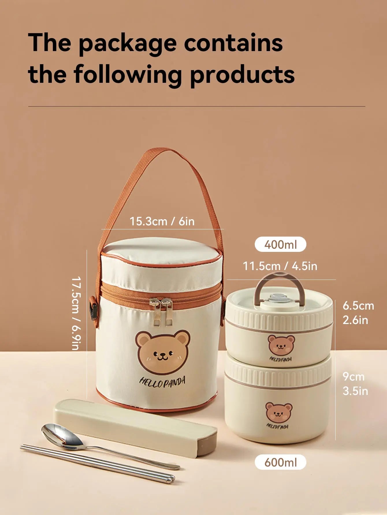 Stainless Steel Thermal Bento Lunch Box – Cute Insulated Food Container