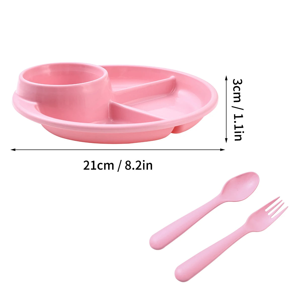 Microwave-Safe Reusable Divided Dinner Plate - HeabitLife