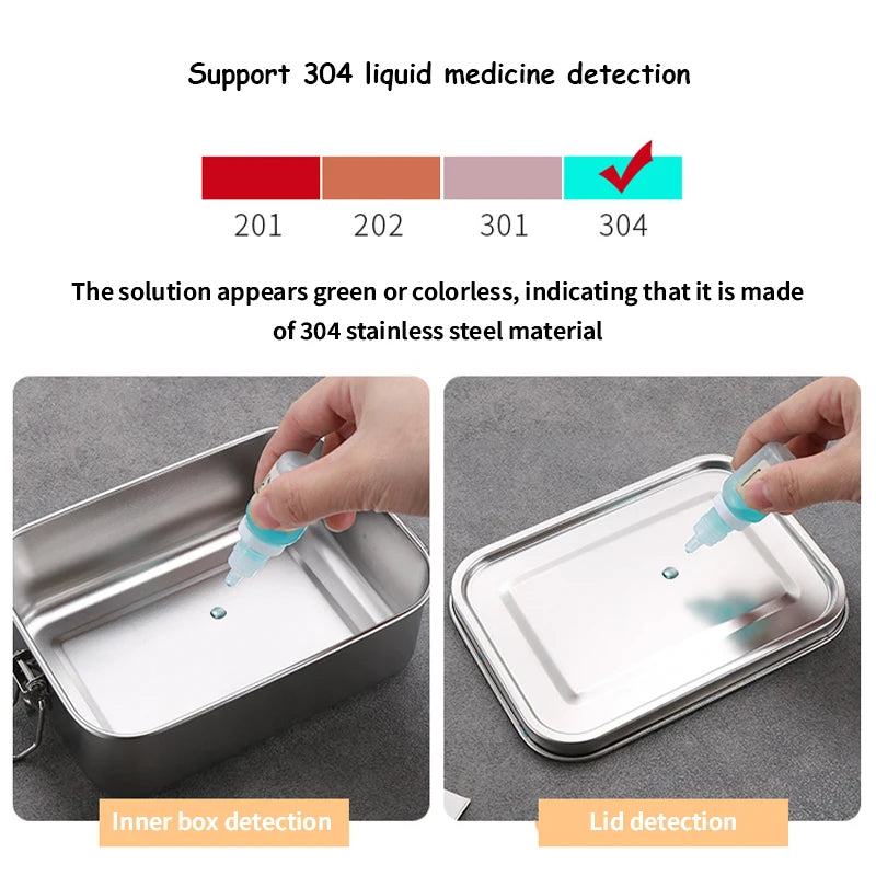 850ML Stainless Steel Lunch Box with Removable Dividers – Dishwasher Safe