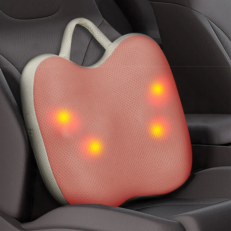 Multi-Function Electric Portable Heating Neck Back Massager Car Cushion - HeabitLife