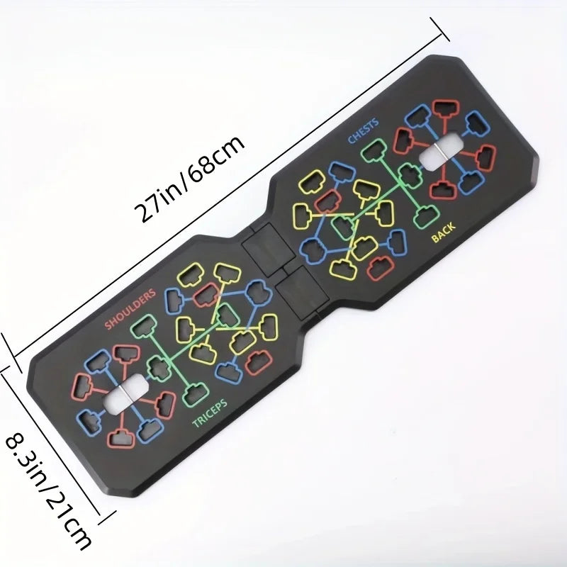 Smart Foldable Push-Up Board – Multi-Function Strength Trainer for Home, Gym & Travel