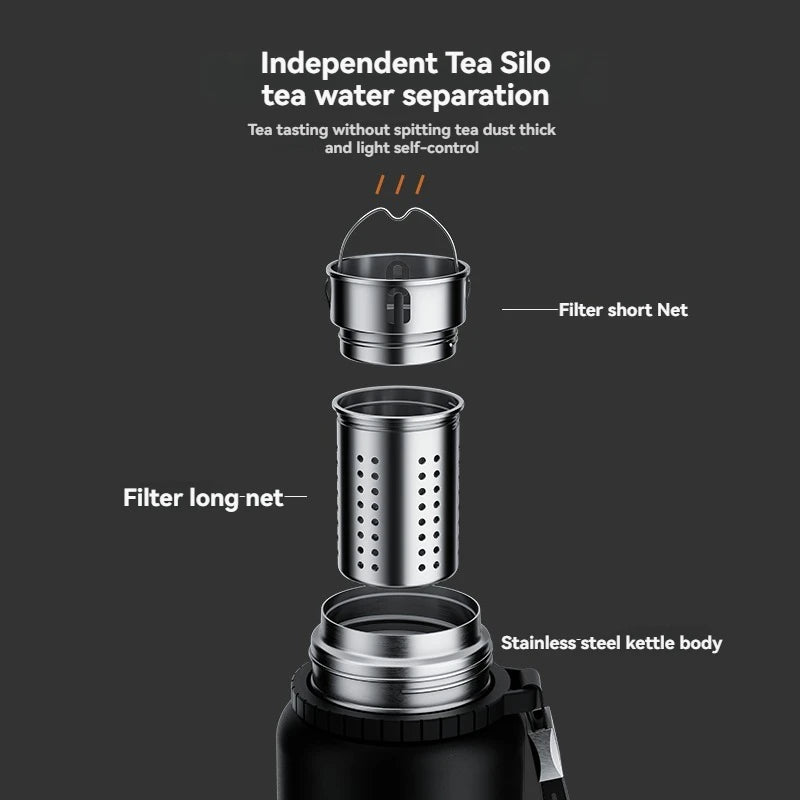 Large Capacity Stainless Steel Vacuum Flask With Cup - HeabitLife