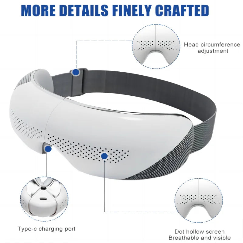 Electric Heating Visible Bluetooth Music Eye Massager - HeabitLife