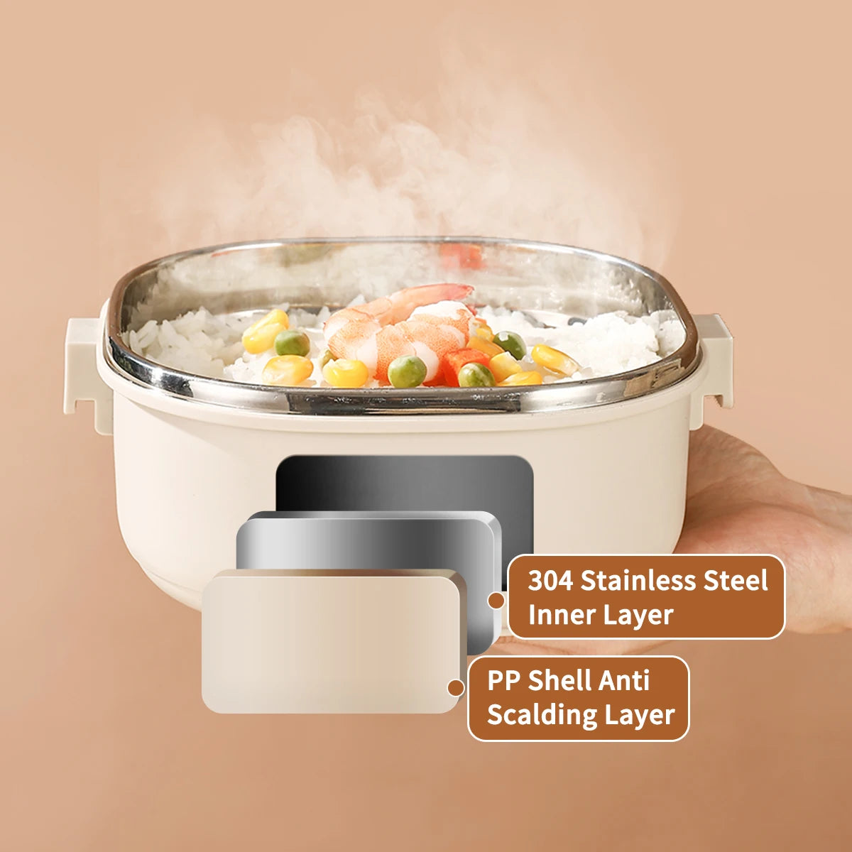 Stainless Steel Insulated Bento Box – Stackable Leakproof Food Container - HeabitLife