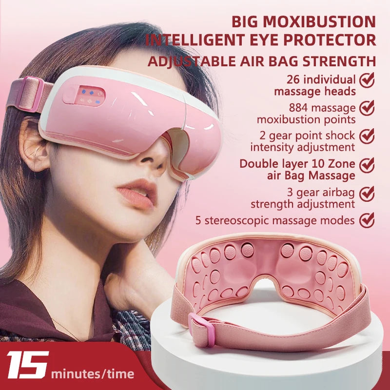 Smart Music Hot Compress Eye Mask Massager - HeabitLife