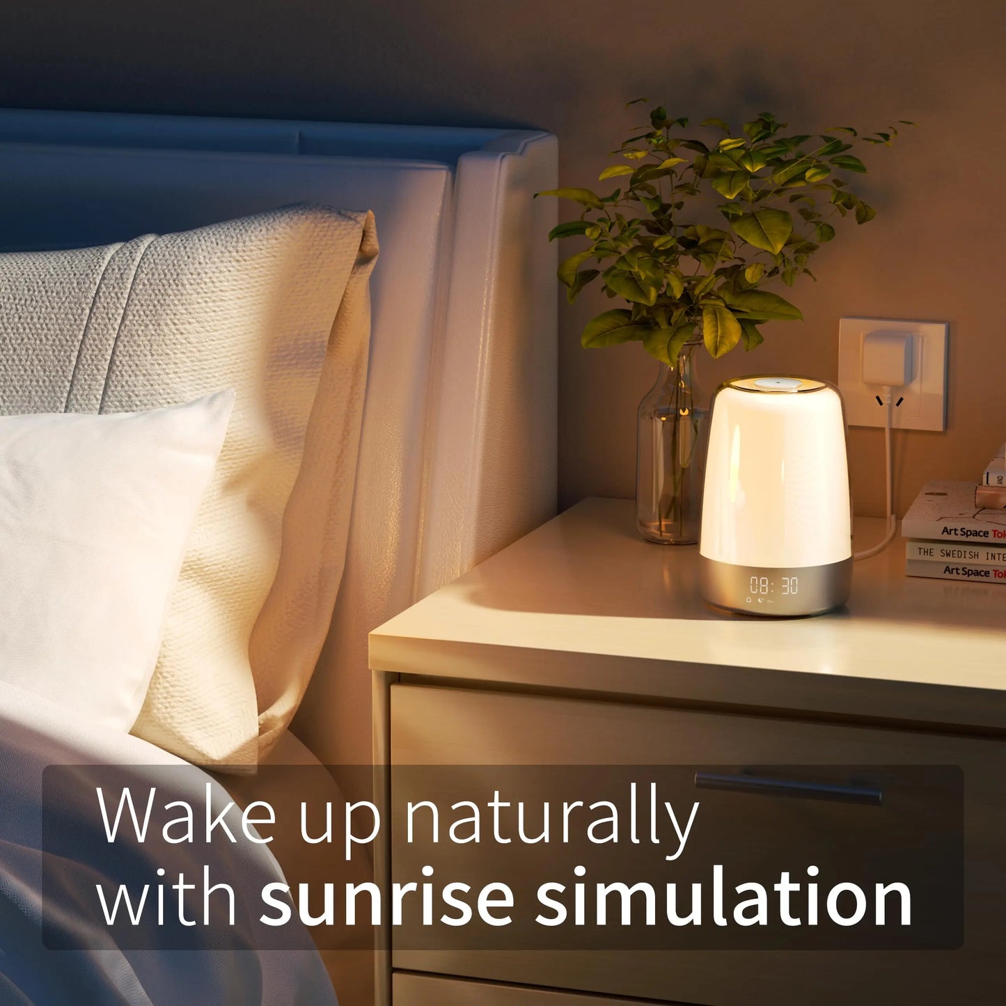 Sunrise Alarm Clock with Sunrise Simulation and RGB Ambient Lighting