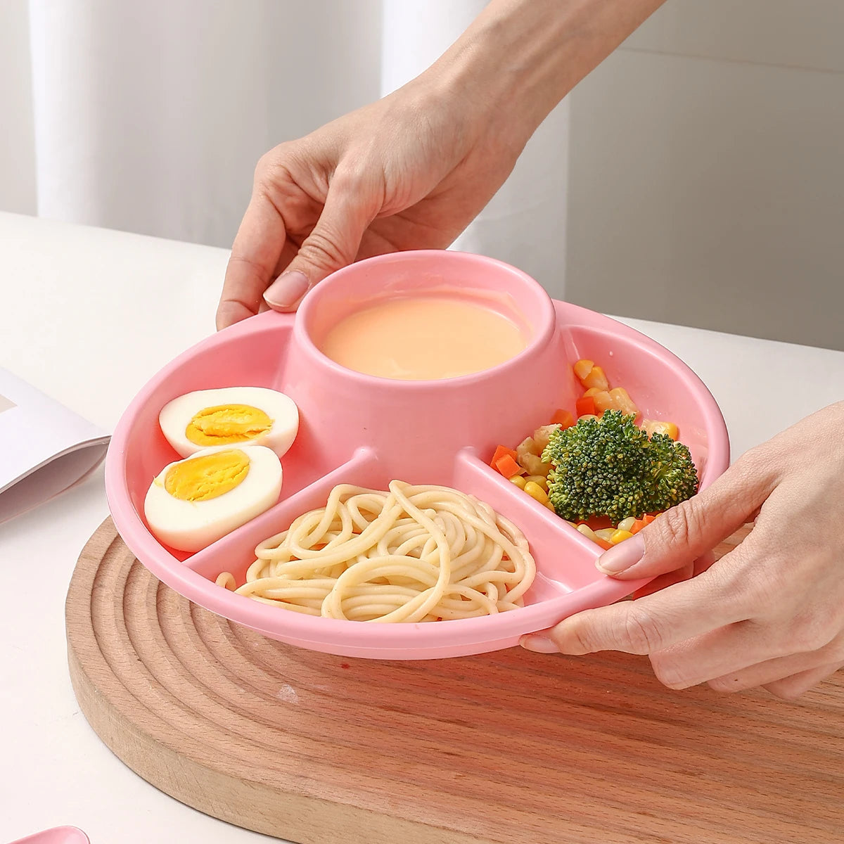 Microwave-Safe Reusable Divided Dinner Plate - HeabitLife