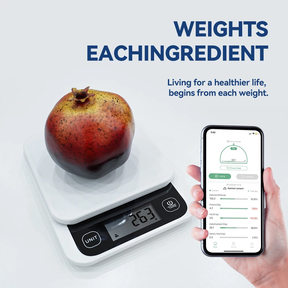 Smart Kitchen Scale With Nutrition Calculator APP - HeabitLife