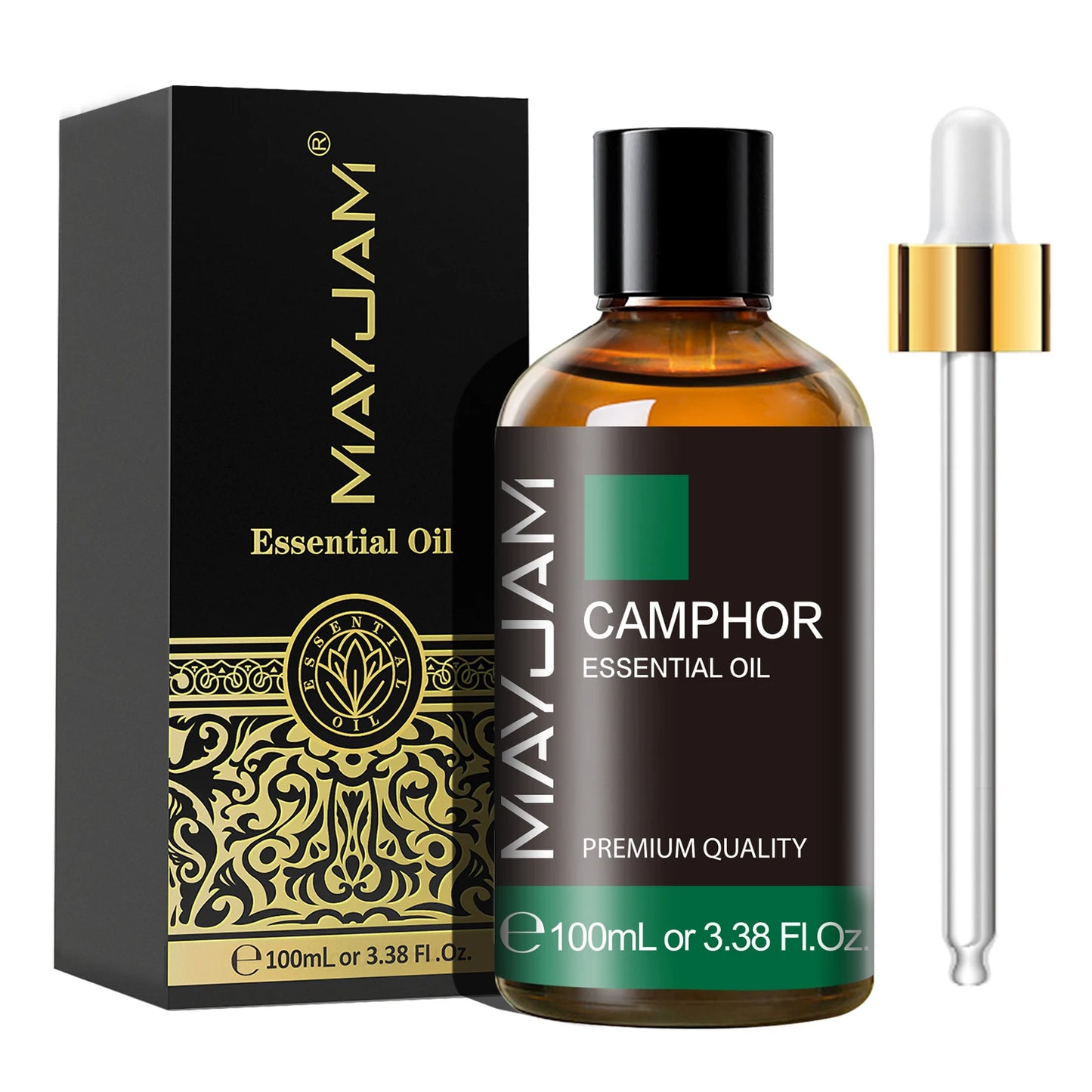 100ml Essential Oil with Dropper – Sandalwood, Lavender, Eucalyptus, Vanilla