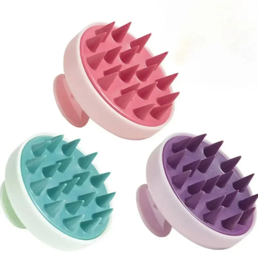 Silicone Scalp Massage Brush – Deep Scalp Care & Hair Cleaning Tool - HeabitLife