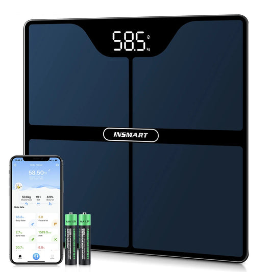 Smart Body Fat Scale with Bio-Impedance Analysis & Smartphone Connectivity