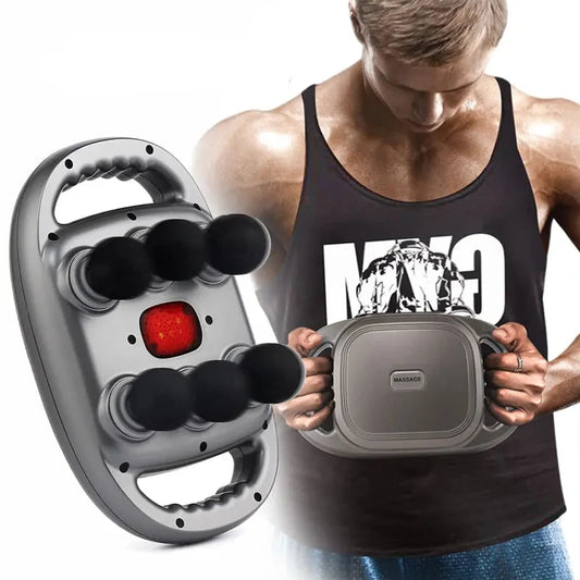 Wireless 6-Head Muscle Massage Gun – Deep Tissue Recovery & Red Light Therapy - HeabitLife