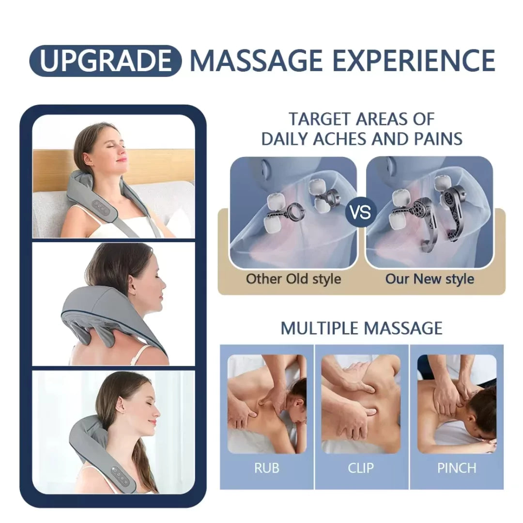 Wireless Neck Back Shoulder Massager - HeabitLife